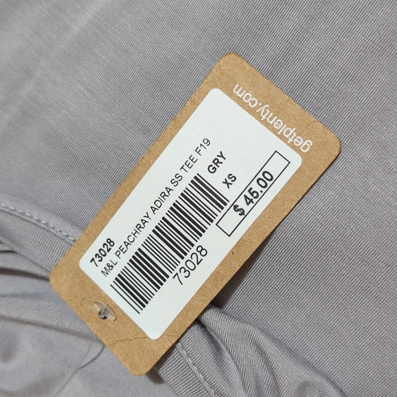 BNWT Monk & Lou Peach Ray Adira Short Sleeve Tee - Picture 2 of 5